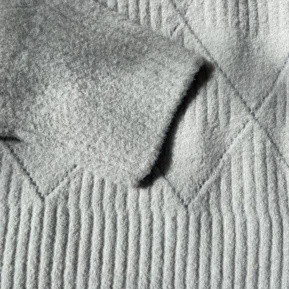 Apricot 1X Curve Wrap Sweater | Light Grey, Tie-Waist, Soft Knit, NWT - Picture 13 of 16